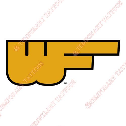 Wake Forest Demon Deacons Customize Temporary Tattoos Stickers NO.6881